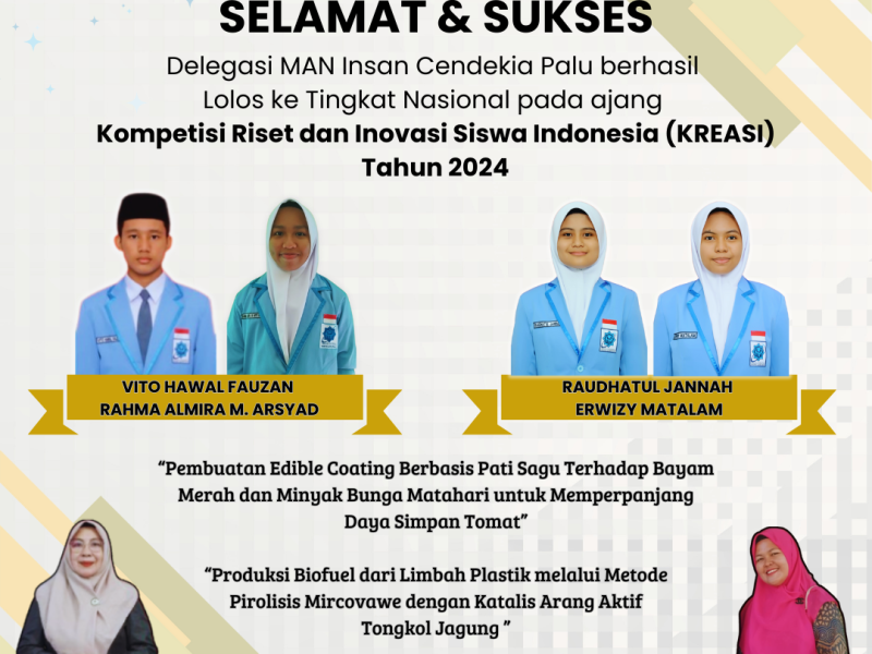 Tim KIR melaju ke tingkat Nasional ajang kreasi